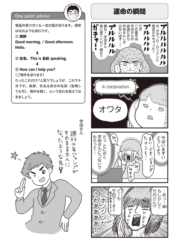受話器から英語が なんて答えよう 実録4コマで学ぶビジネス英会話 7 連載 レタスクラブ 受話器から英語が なんて答えよう 実録4コマで学ぶビジネス英会話 7 連載 レタスクラブ