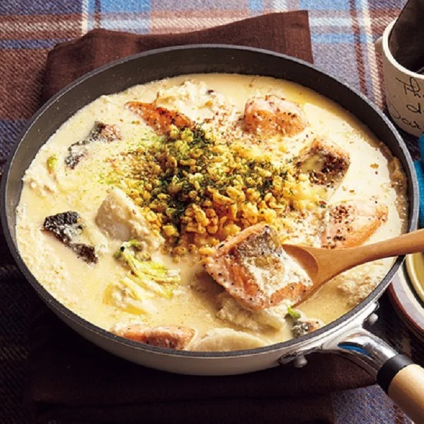 【関連レシピ】鮭と里いもの豆腐クリームグラタン