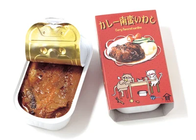 和風カレーの味わいが いわしのうまみを アップさせます。1缶 ￥261（税込み）