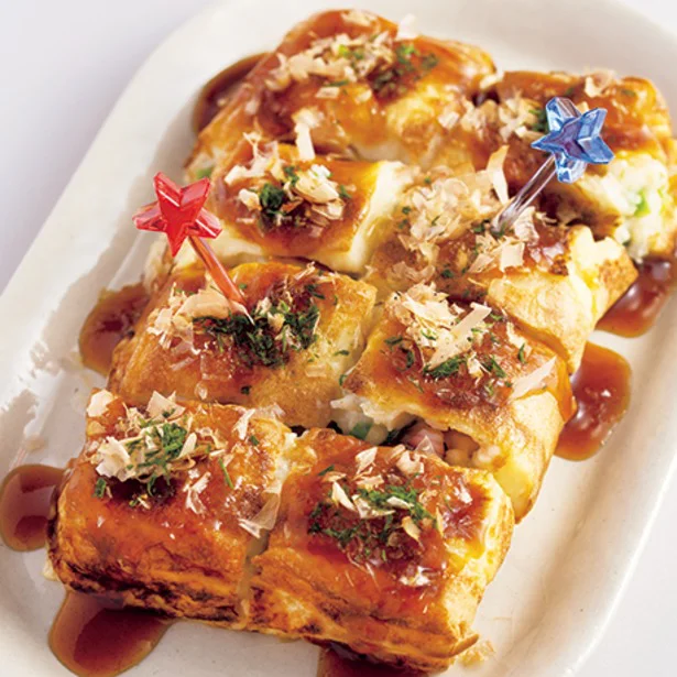 四角いたこ焼きでたこパはいかが？　玉子焼き器でつくれちゃう簡単「カクたこ」