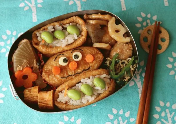 キャラ弁マジックで、稲荷ずしでもカレーパン！？【キャラ弁】