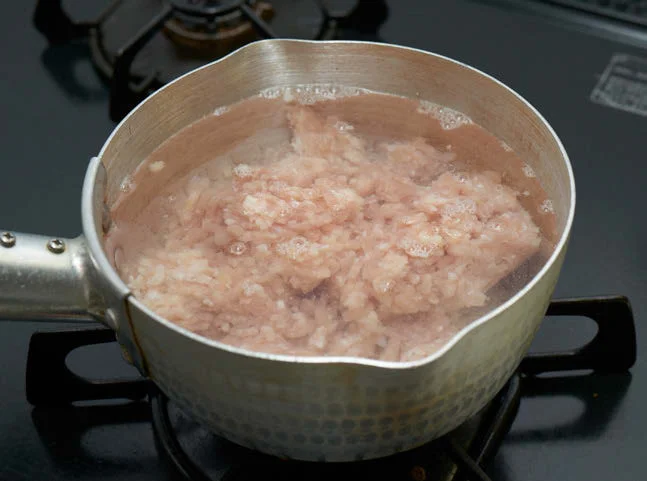 極上鶏ひき肉だしのとり方 その1