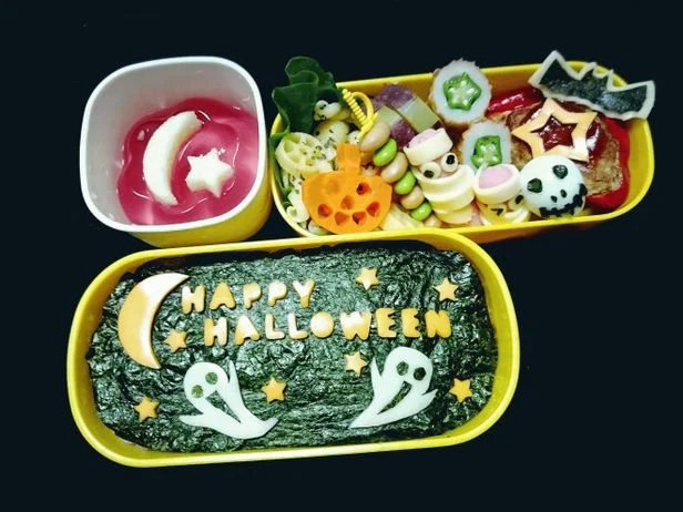 海苔弁で手軽にハロウィン弁当！【キャラ弁】