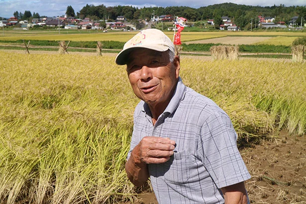 田んぼの持ち主である鈴木勝美さん「今年は暑い夏でしたが、よく育ちました」