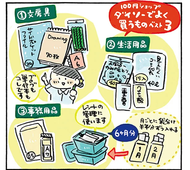 ストックに買うのは2回分まで！ 上手に使えばとっても便利な100均グッズ♪ ゆる節約生活のヒント(9)【毎週火・金曜日連載】