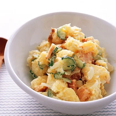 レンジ調理でお手軽♪ 市販の焼き豚でグレードアップしたポテトサラダ