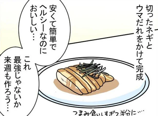 【イラストで見る】驚きのジューシーむね肉レポはこちら！