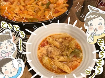 麺好き一家に朗報！フライパン1つでらくちん、大人も子供も大満足パスタ