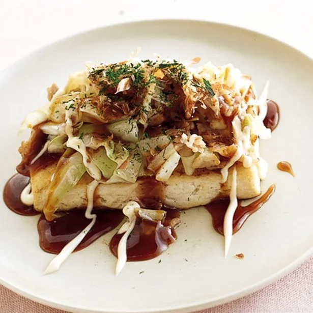 「豆腐ステーキのお好み焼き風」