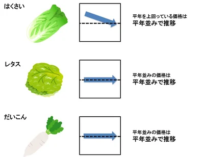 【グラフを見る】12月上旬の野菜価格動向