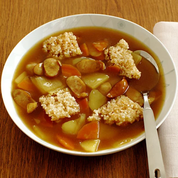 ランチにもぴったり!「和風カレーおこげスープ」