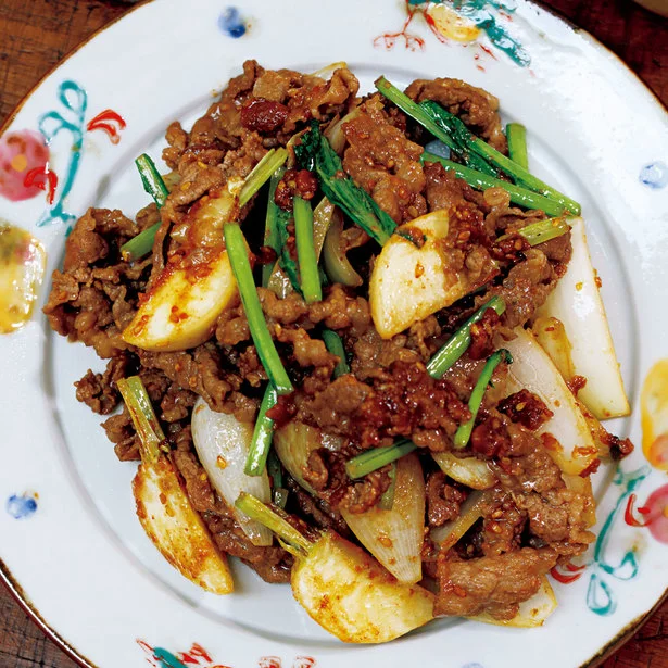 「牛肉とかぶのごまみそバター炒め」