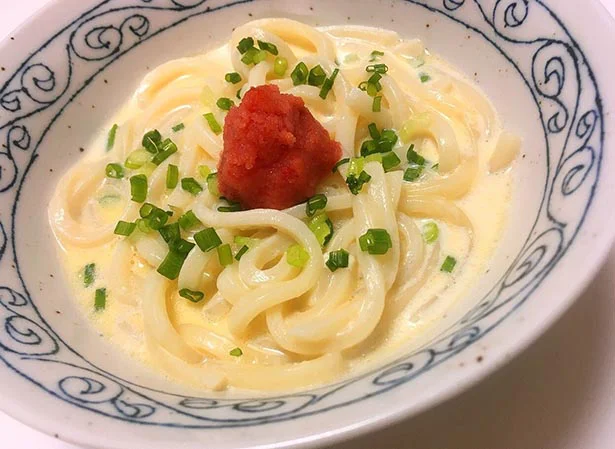 生クリームなしでも濃厚過ぎ!「豆乳明太クリームうどん」【リュウジの鬼はや!レシピ】