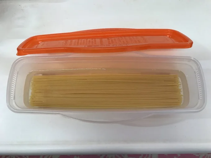 セリア電子レンジ調理器パスタ画像2