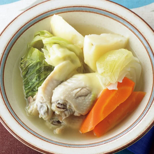 寒い火にホッと染みる～! とり肉と野菜の具だくさんスープ