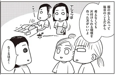 大雑把な人には考えなくても片づけられる環境を