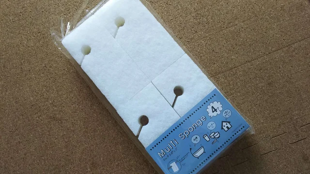 4つ入り300円で超優秀な「マルチスポンジ」で、浴室も台所もピカピカに！
