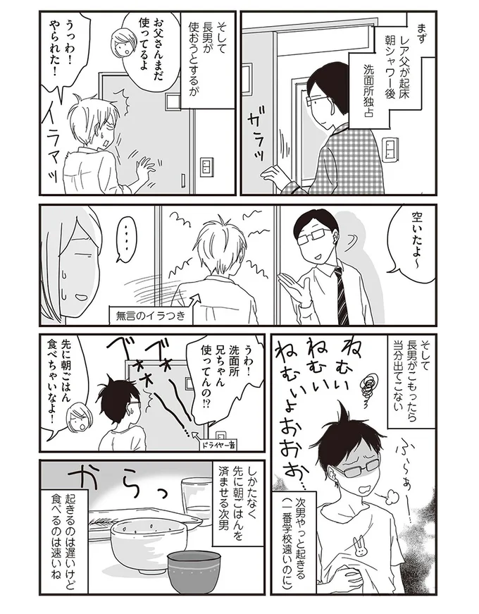 早くしてよ 遅刻しちゃう 兄弟 父の洗面所争奪戦 ナイフみたいにとがってら3 4 連載 レタスクラブ 早くしてよ 遅刻しちゃう 兄弟 父の洗面所争奪戦 ナイフみたいにとがってら3 4 連載 レタスクラブ
