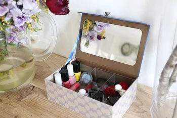 100均diy 高見え ガーリーテイストの鏡付き小物収納ケースをdiy 画像2 15 レタスクラブ