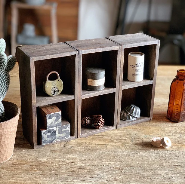 【100均DIY】100均木箱の簡単リメイクDIYで素敵収納！