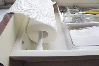 引き出しを開けてするすると引っ張るだけ。料理中の時短になりました