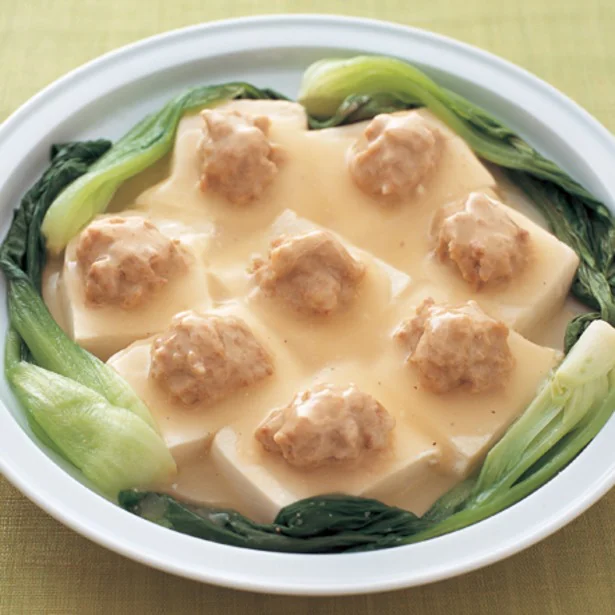 しょうがあんかけが食欲をそそる!「肉のせ豆腐のしょうがあんかけ」
