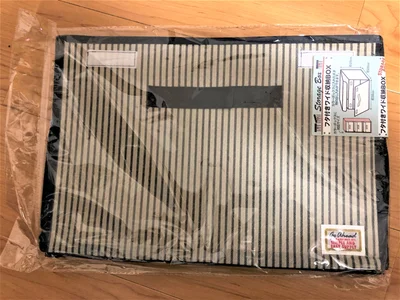 青のストライプ模様のBOXを購入！