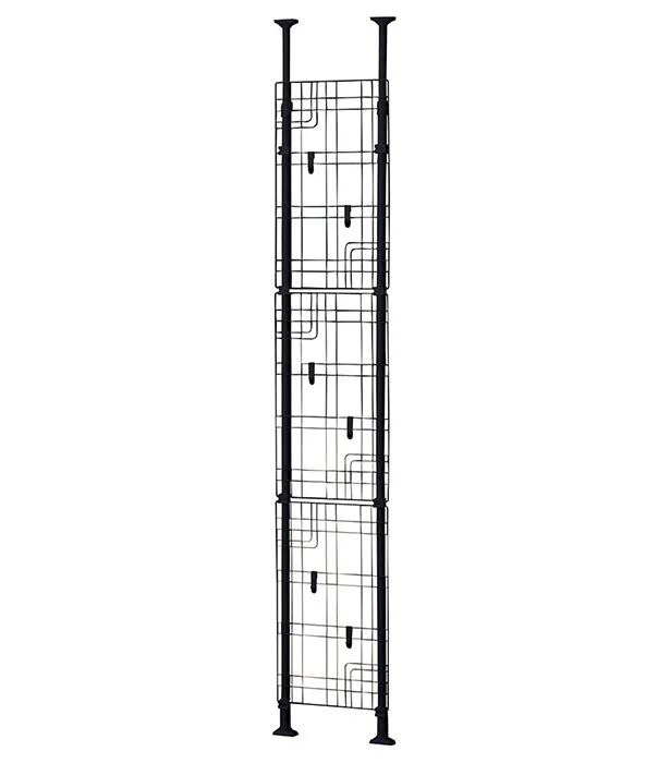 2WAY パーティション黒 幅64 ×奥行き8 ×高さ265㎝ 2,848円 