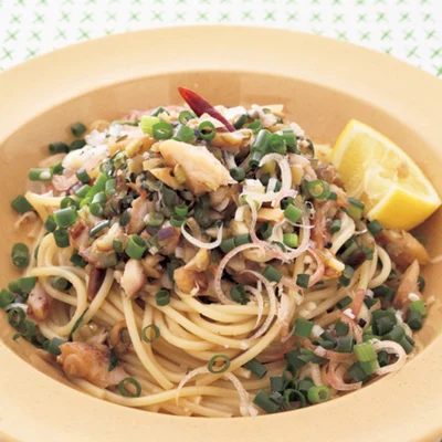 DHAで脳を活性化！ あじの干ものとパスタを絡めちゃおう！