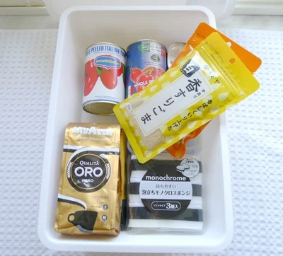 キッチンのストック品などもすっきり収納できて、一瞬で片付きます！