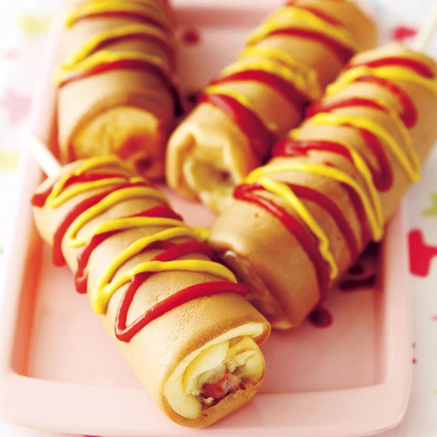 ホットケーキミックスも揚げ油も使わない！ フライパンで簡単「アメリカンドッグ」