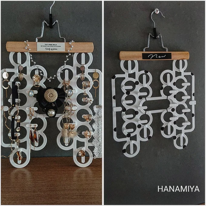 コレは高見え 100均diy カリスマdiyクリエーターがこっそり教えるハンガー2本で即出来 アクセ収納 画像18 18 レタスクラブ