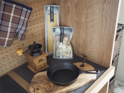 見える収納にしてもグッド