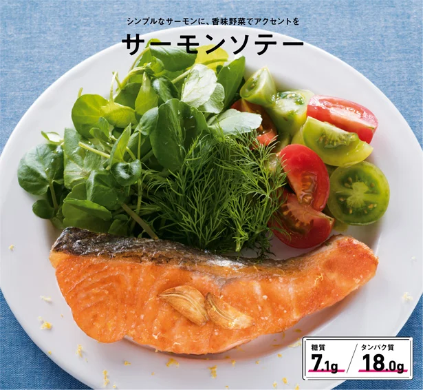 シンプルなサーモンに、香味野菜でアクセントを「サーモンソテー」★食べないと痩せられない「AYAごはん」【連載】（6）