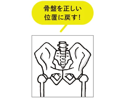 出産や悪い姿勢などで骨盤がゆがんでいる人は多い