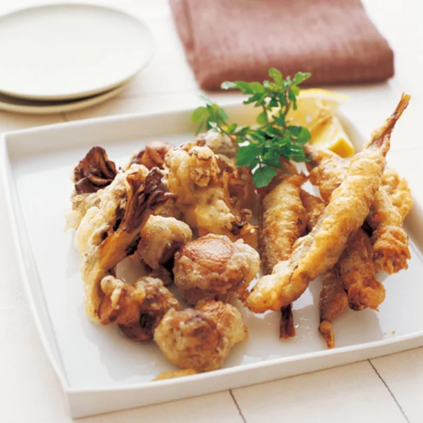 お弁当のおかずorお酒のおつまみにいかが？ きのこフリットはフワッと食感が魅力