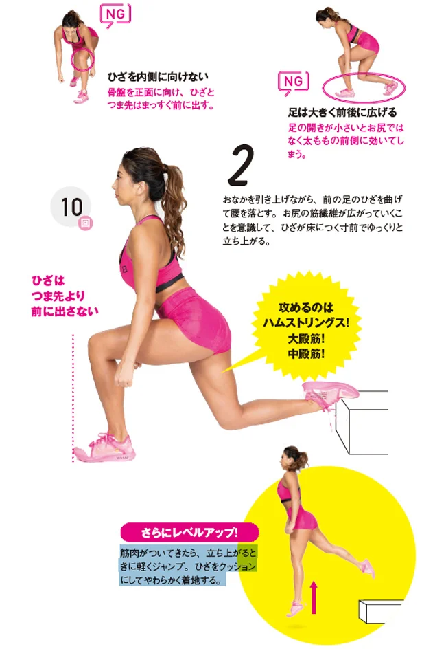 攻めるのはハムストリングス! 大殿筋! 中殿筋!