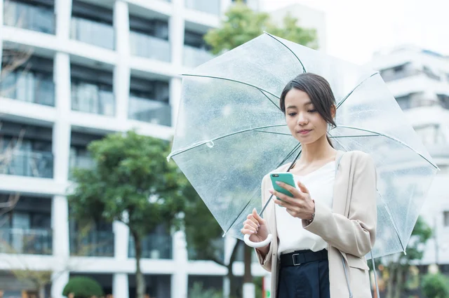 【写真】傘は差したあとの扱いが大切