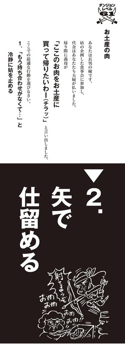 お土産の肉