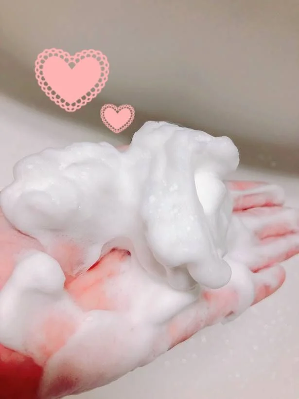 ふわふわの泡があっという間に完成♡