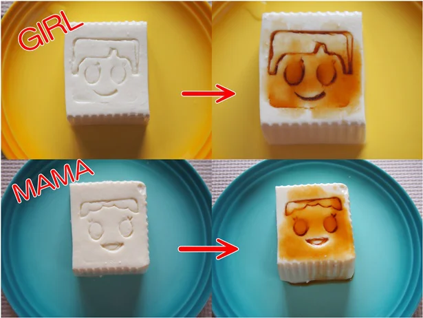 醤油を垂らすとキュートな顔が登場!家族で使い分けもOK