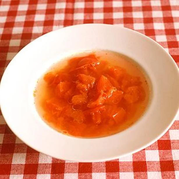 「トマトのコンソメスープ」