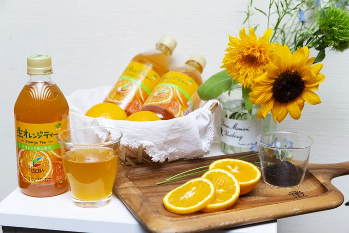 生のオレンジ果汁を贅沢に使用した新商品！