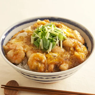 「簡単えび天丼」