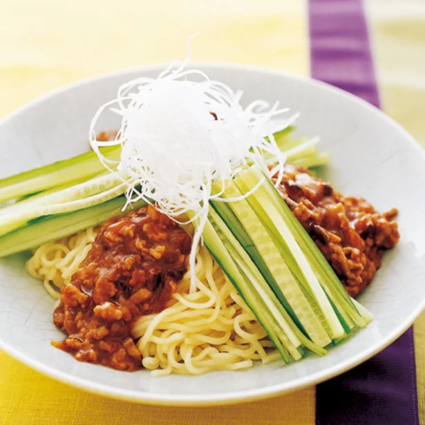 生しいたけで風味をアップ！「ジャージャー麺」