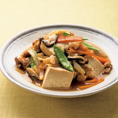 お弁当に詰めてもOK！「スタミナ肉豆腐（2）」