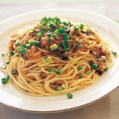 大根おろしでさっぱりといただける「高菜たらこスパゲッティ」