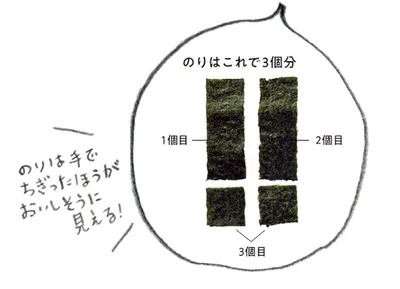 のりはコレで3個分