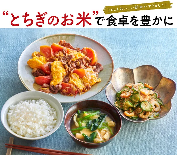 ことしもおいしい新米ができました！」“とちぎのお米”で食卓を豊かに 