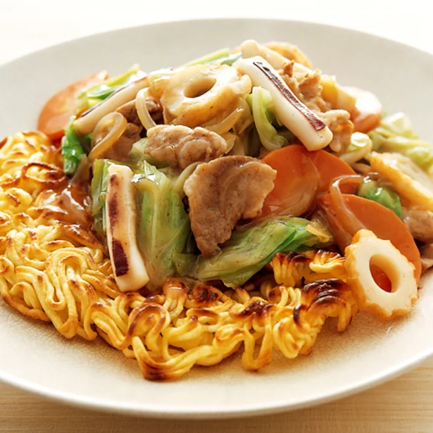 休日ランチの定番をワンランクアップ! ボリューム満点「あんかけ焼きそば」